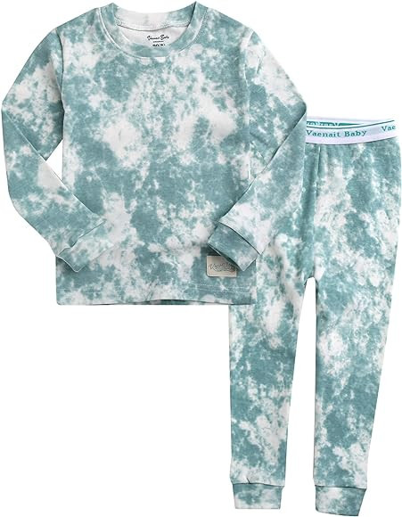VAENAIT BABY 12M-12 Toddler Kids Boys Girls 100% Cotton Marbling Sung Fit Sleepwear Pajamas 2pcs ... | Amazon (US)