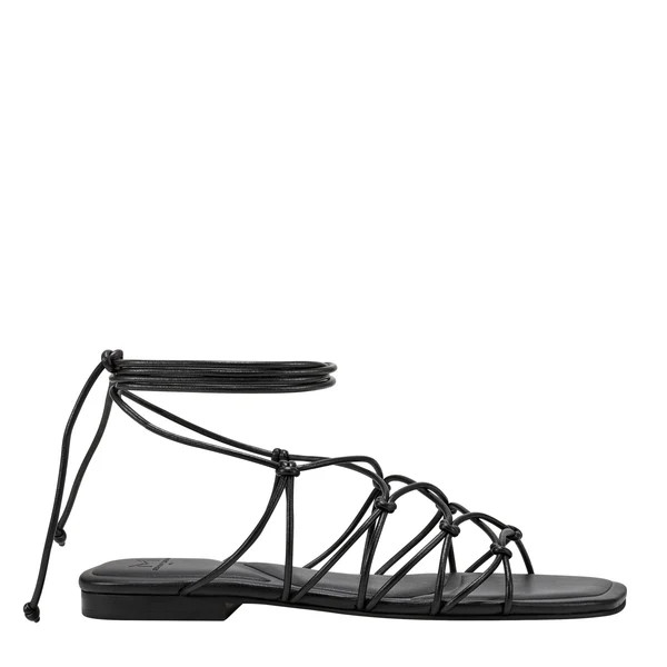Monnie Ankle Wrap Flat Sandal | Marc Fisher
