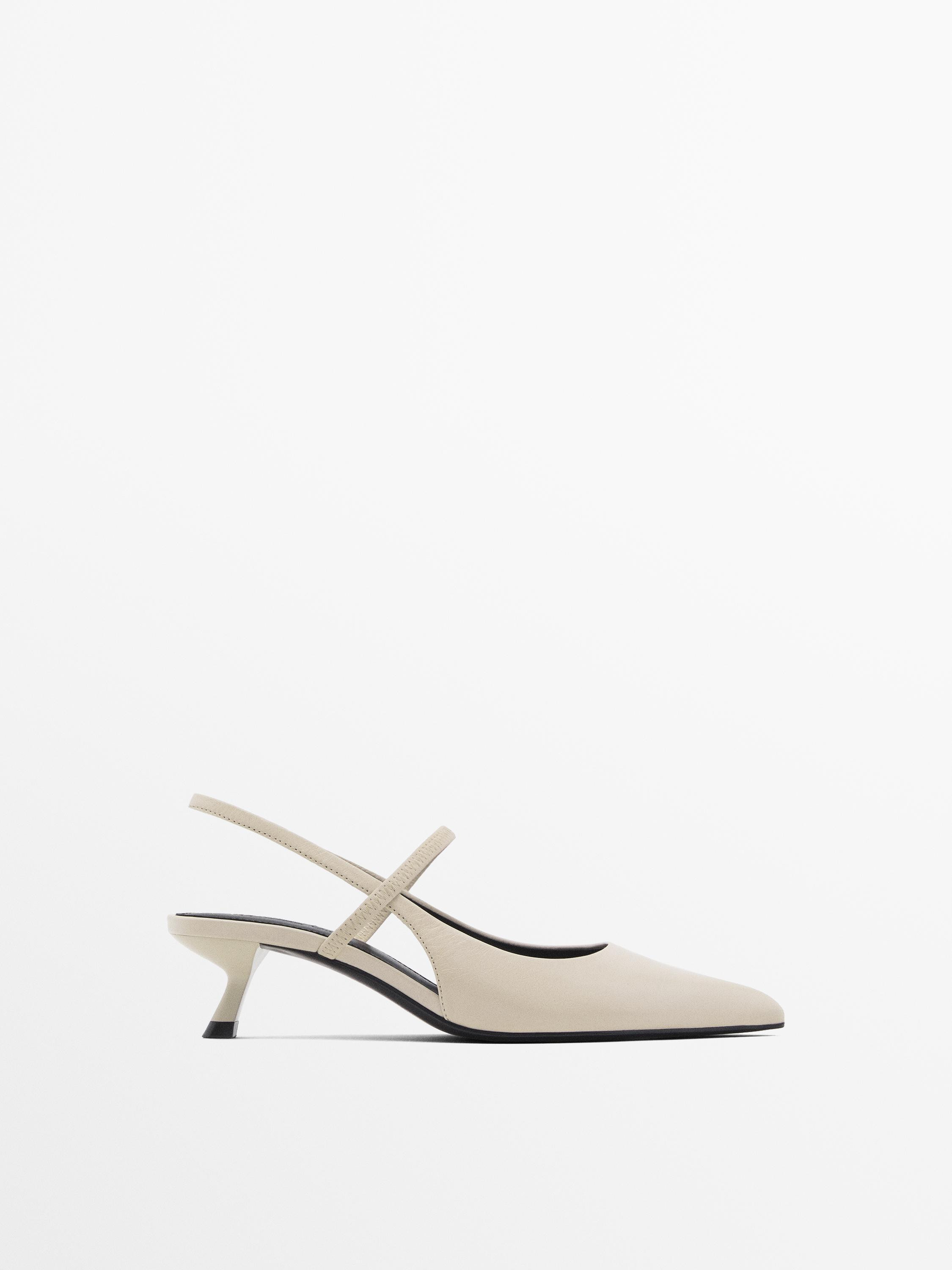 Slingback shoes with elastic instep | Massimo Dutti US
