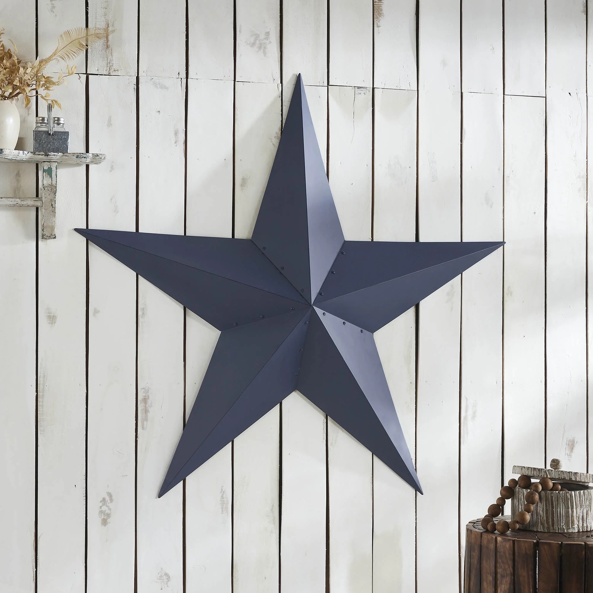 VHC Brands Patriotic Metal Star Distressed 48x48, Independence Day Decor, Decorative Wall Hanging... | Walmart (US)