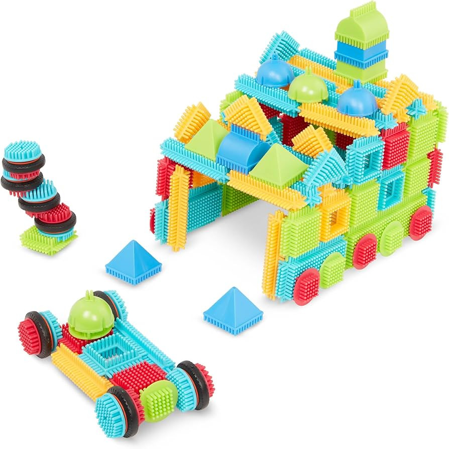 Battat – Bristle Blocks – STEM Interlocking Building Blocks – 112 Pieces Playset – Develo... | Amazon (US)
