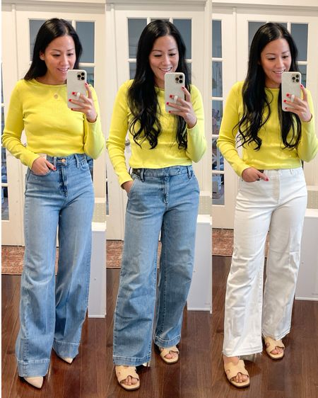 Sized up to medium in top
J.Crew denim trousers- ordered 26 regular but need size 25 petite length; recommend sizing down 
Express jeans- size 2 short. Need 2 regular
Express white jeans- size 4 short; reordered smaller size 
Tee is sold out


#LTKover40 #LTKsalealert #LTKfindsunder50