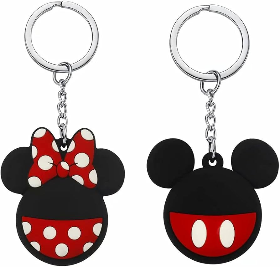 Max-ABC for Apple AirTag Case [2 Pack] Minnie Mickey Mouse Cute Cartoon AirTag Holder Case Soft S... | Amazon (US)