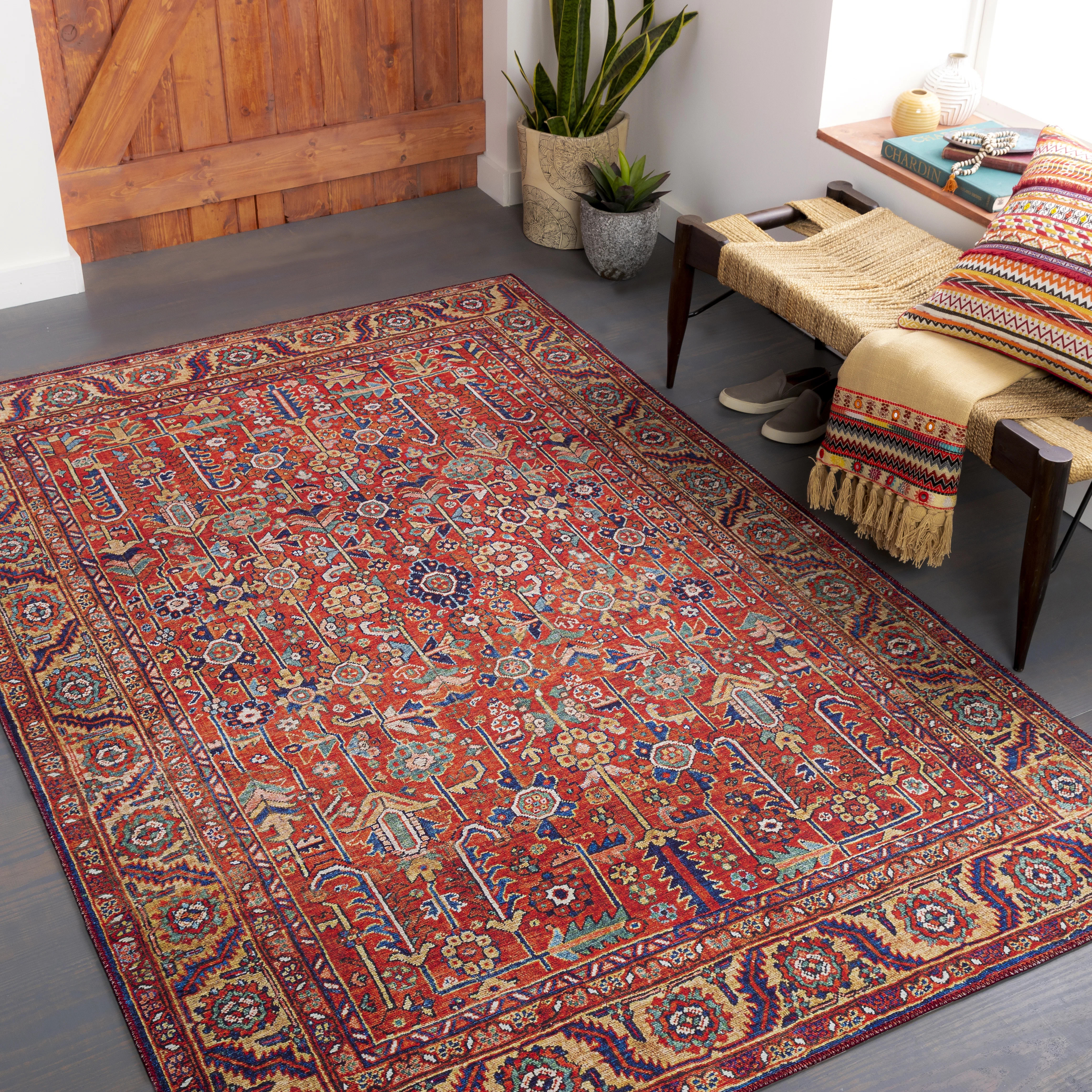 Langley Street® Fleckenstein Oriental Red Area Rug & Reviews | Wayfair | Wayfair North America