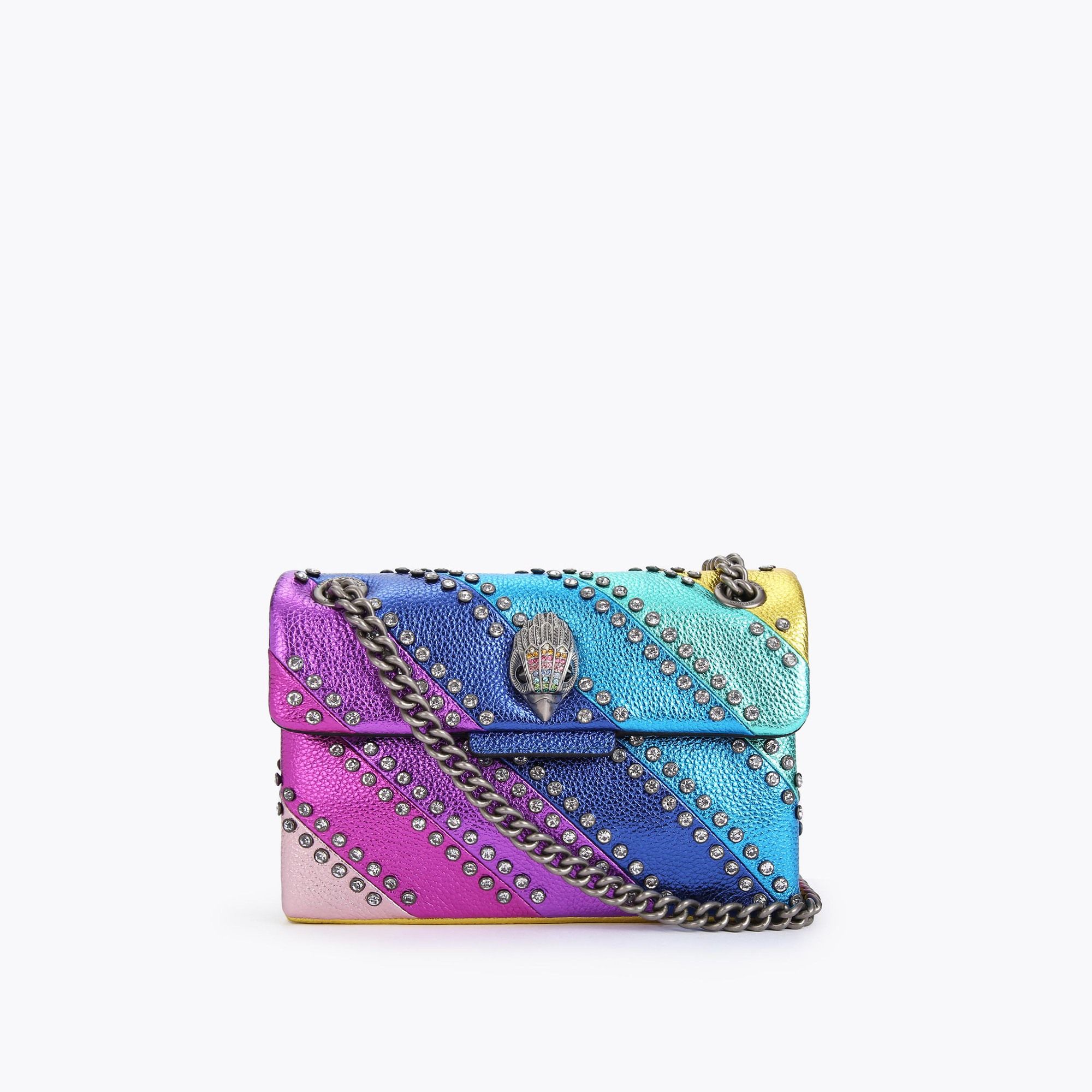 CRYSTAL MINI KENSINGTON Rainbow Crystal Mini Shoulder Bag by KURT GEIGER LONDON | Kurt Geiger (Global)