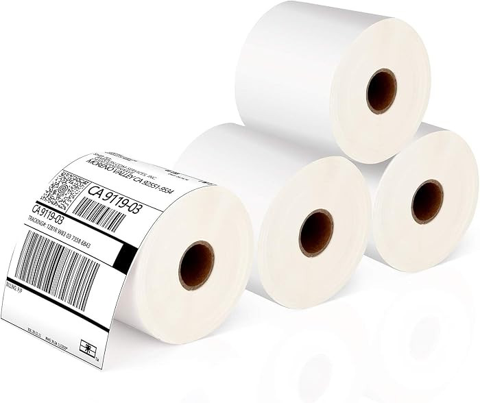 JADENS Thermal Shipping Labels 4x6-350 Labels(4 Rolls), Compatible with Rollo, Brother, Zebra and... | Amazon (US)
