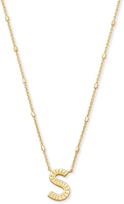 Kendra Scott Letters A-Z Pendant Necklace for Women, Fashion Jewelry, 14k Gold-Plated Brass | Amazon (US)