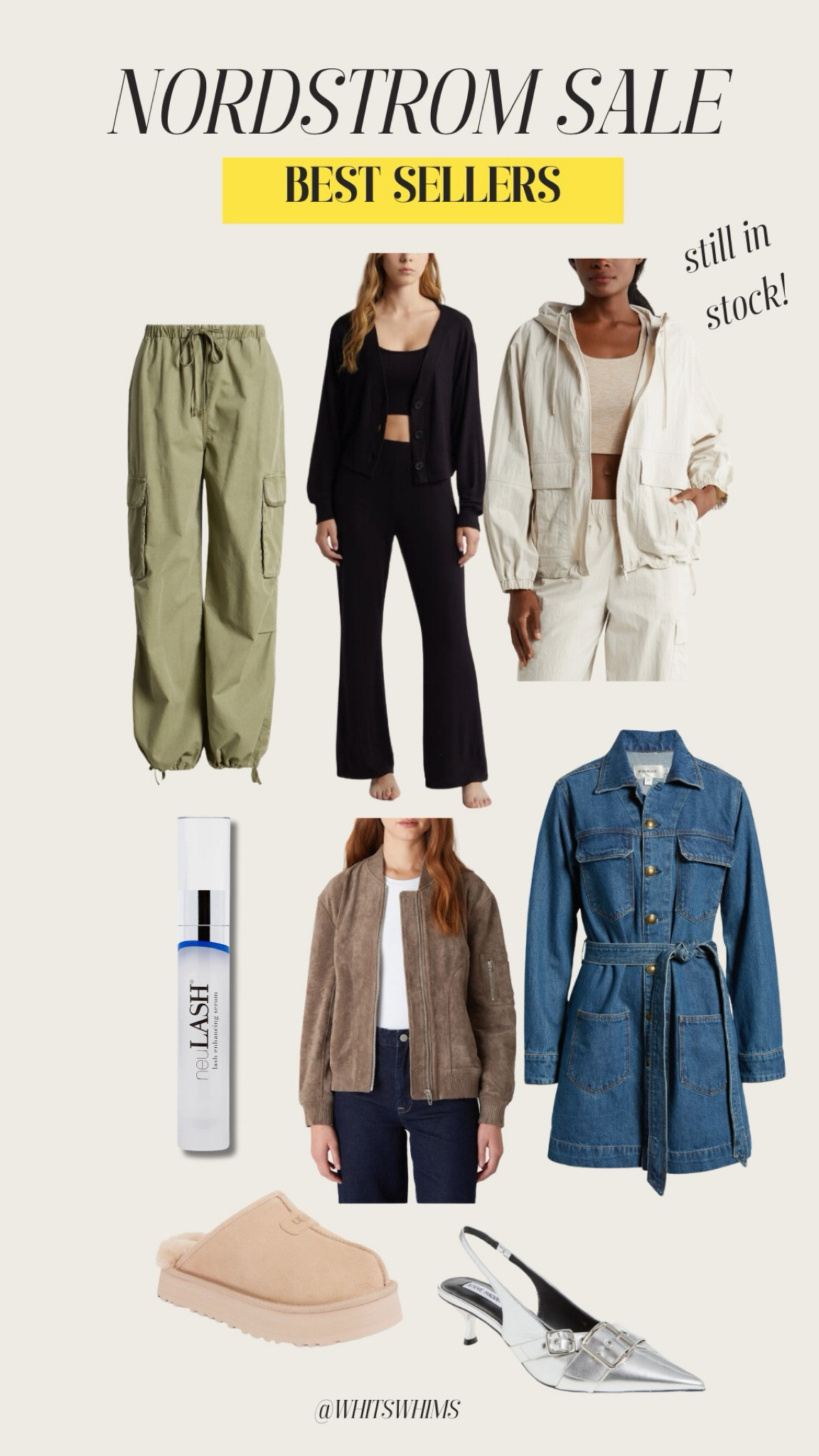 Nordstrom sale best sellers that are still in stock! 

Activewear 
Cargo pants 
Denim dress 
Lash 
Beauty 
Denim dress 
NSALE 

#LTKStyleTip #LTKxNSale #LTKSummerSales