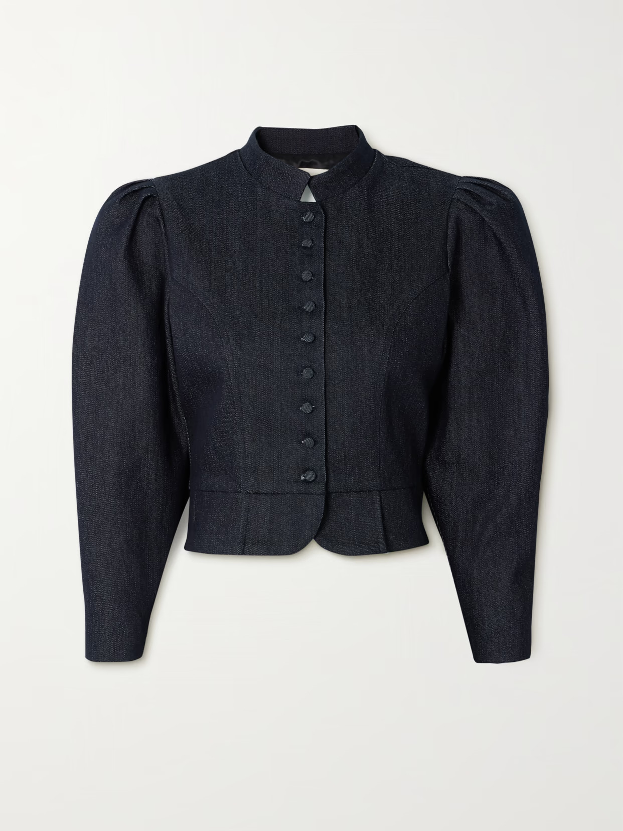DESTREE - Amoako Denim Peplum Jacket - Blue | NET-A-PORTER (UK & EU)