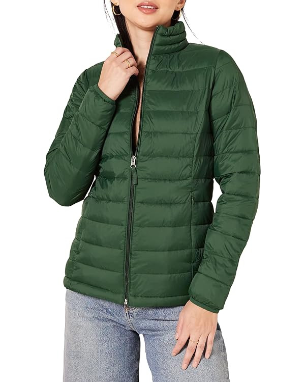 Amazon Essentials womens Lightweight Long-Sleeve Water-Resistant Packable Puffer Jacket (Availabl... | Amazon (US)