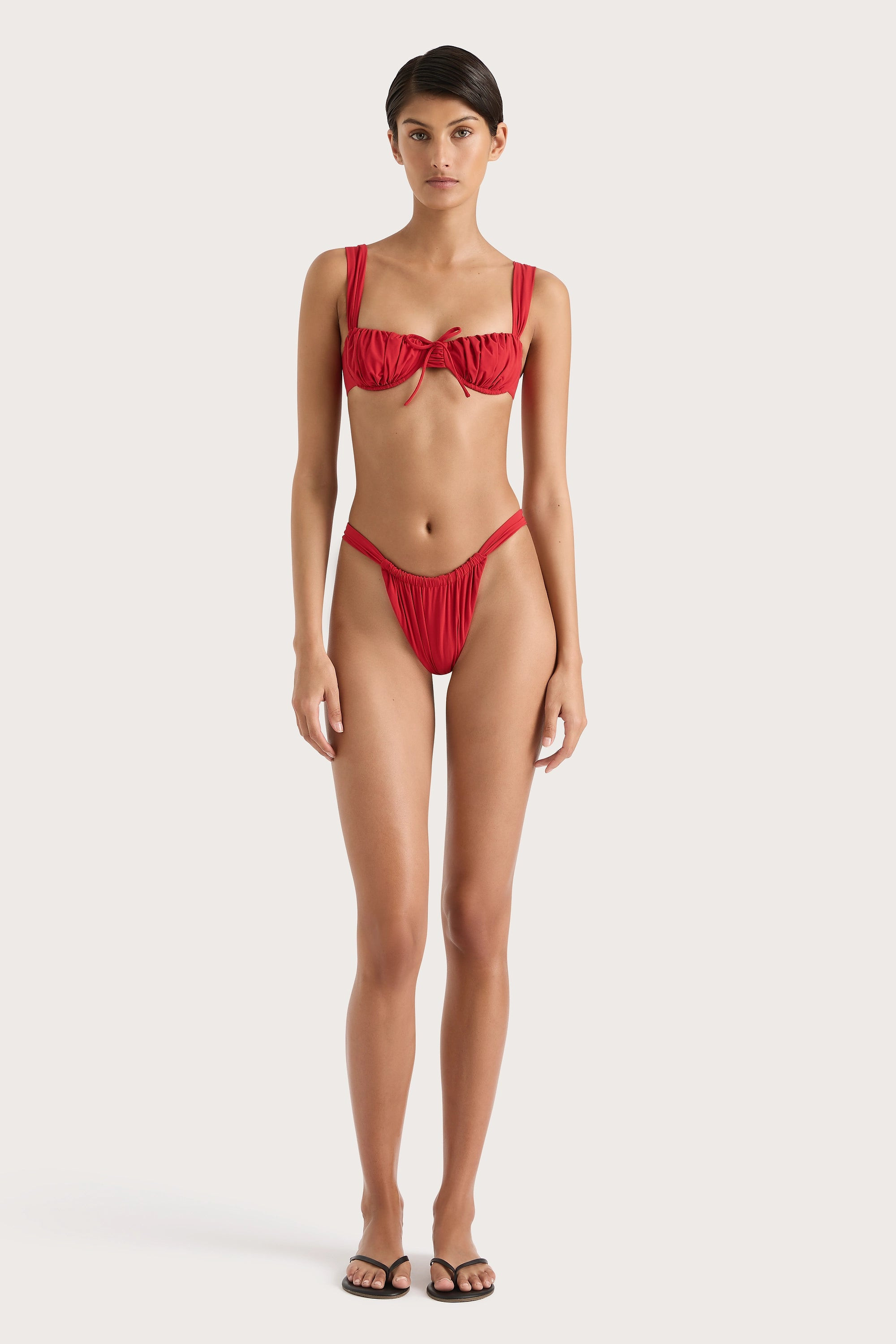Dinard Bikini Top Red - Final Sale, XL / RED | Faithfull (AU)