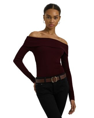 Ralph Lauren Off-the-Shoulder Top  | Bloomingdale's Women Tops & Tees | Bloomingdale's (US)