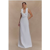 Carolyn Linen Bubble Maxi Dress / White | MESHKI | M | MESHKI US