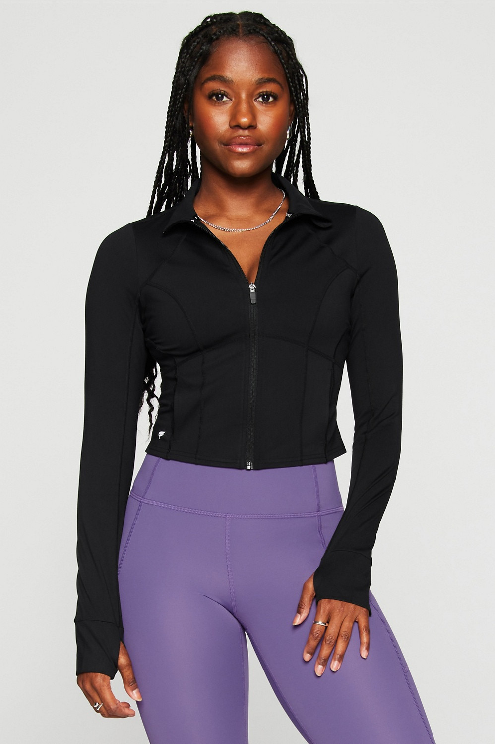 Perfect Storm Cropped Train Jacket | Fabletics - North America