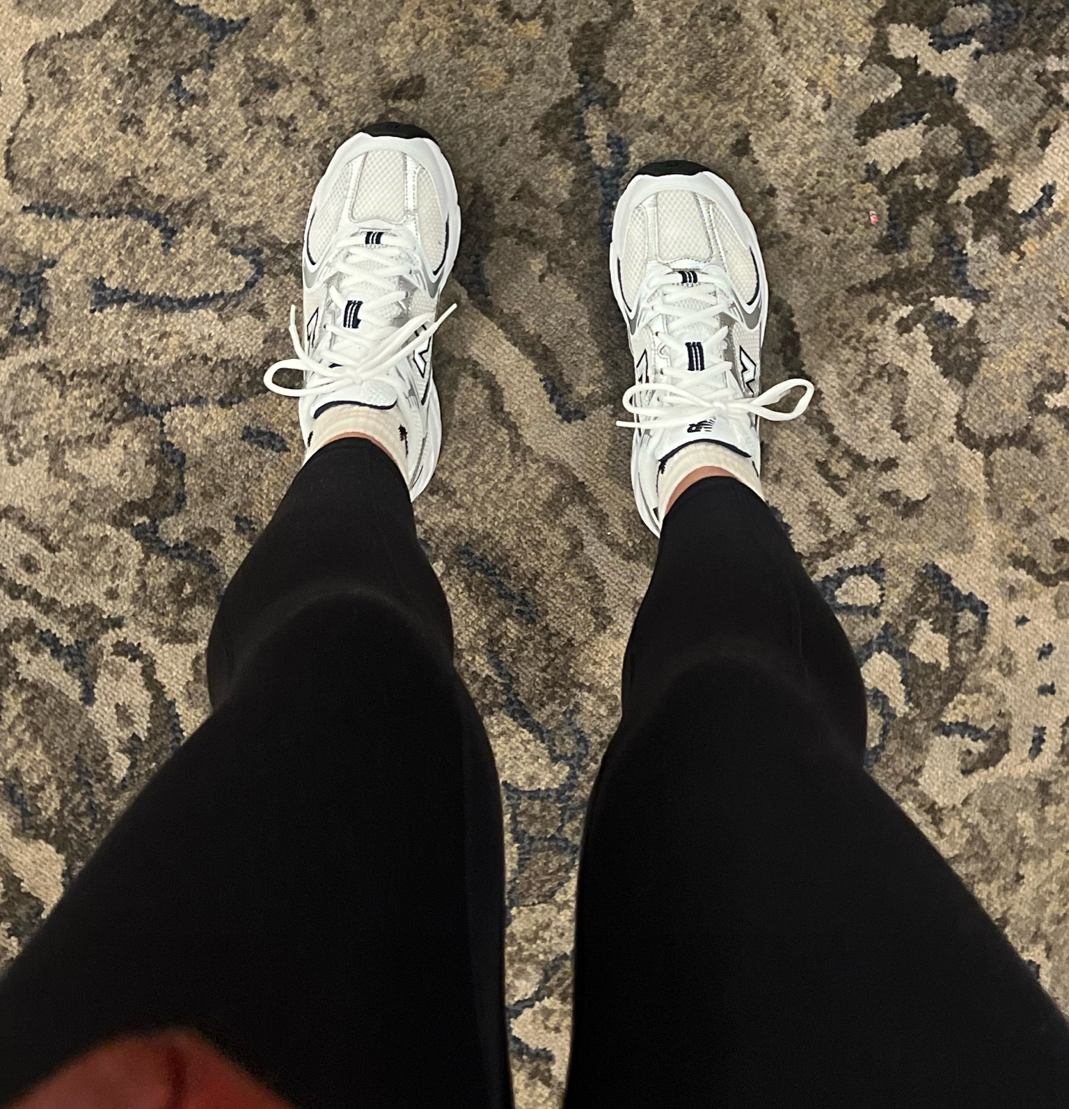 NBies ☁️👟 felt like walking on clouds. Walked over 10 miles in these and felt amazing. They run a half size big but I still went with my normal size 8W  