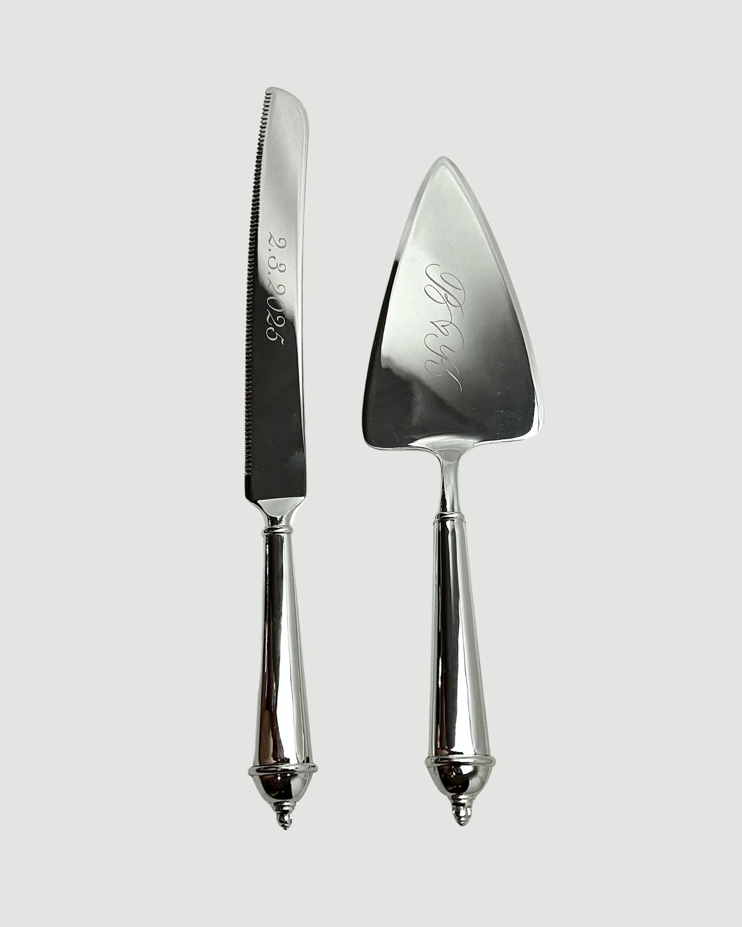 Personalised Cake Knife Set | Gigi & Olive