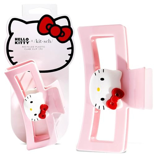 Hello Kitty x Kitsch Hair Clips for Women - Durable, Strong Hold All Day, Cute Jumbo Claw Clips for Thick Hair, Hello Kitty Stuff for Girls | Ideal Gifts for Women - 1 Pc | Amazon (US)