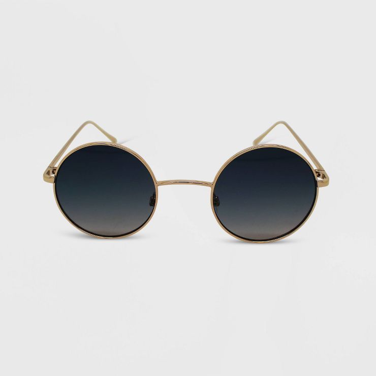 Women's Metal Round Sunglasses - Wild Fable™ Gold | Target