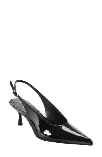 Marc Fisher LTD Reynna Pointed Toe Slingback Pump in Blk01 at Nordstrom Rack, Size 6 | Nordstrom Rack