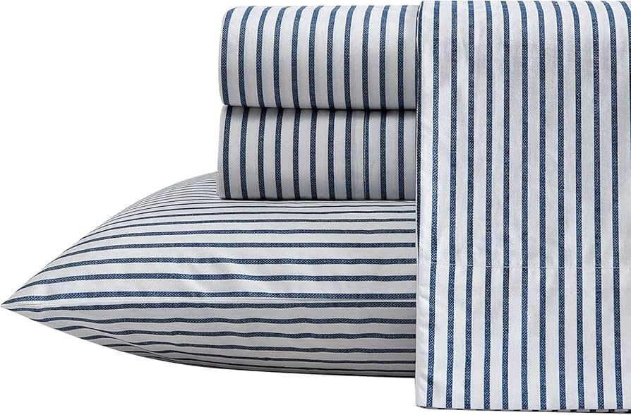 Amazon.com: Nautica - Twin Sheet Set, Crisp & Tailored Cooling Sheets with a Smooth Cotton Percal... | Amazon (US)