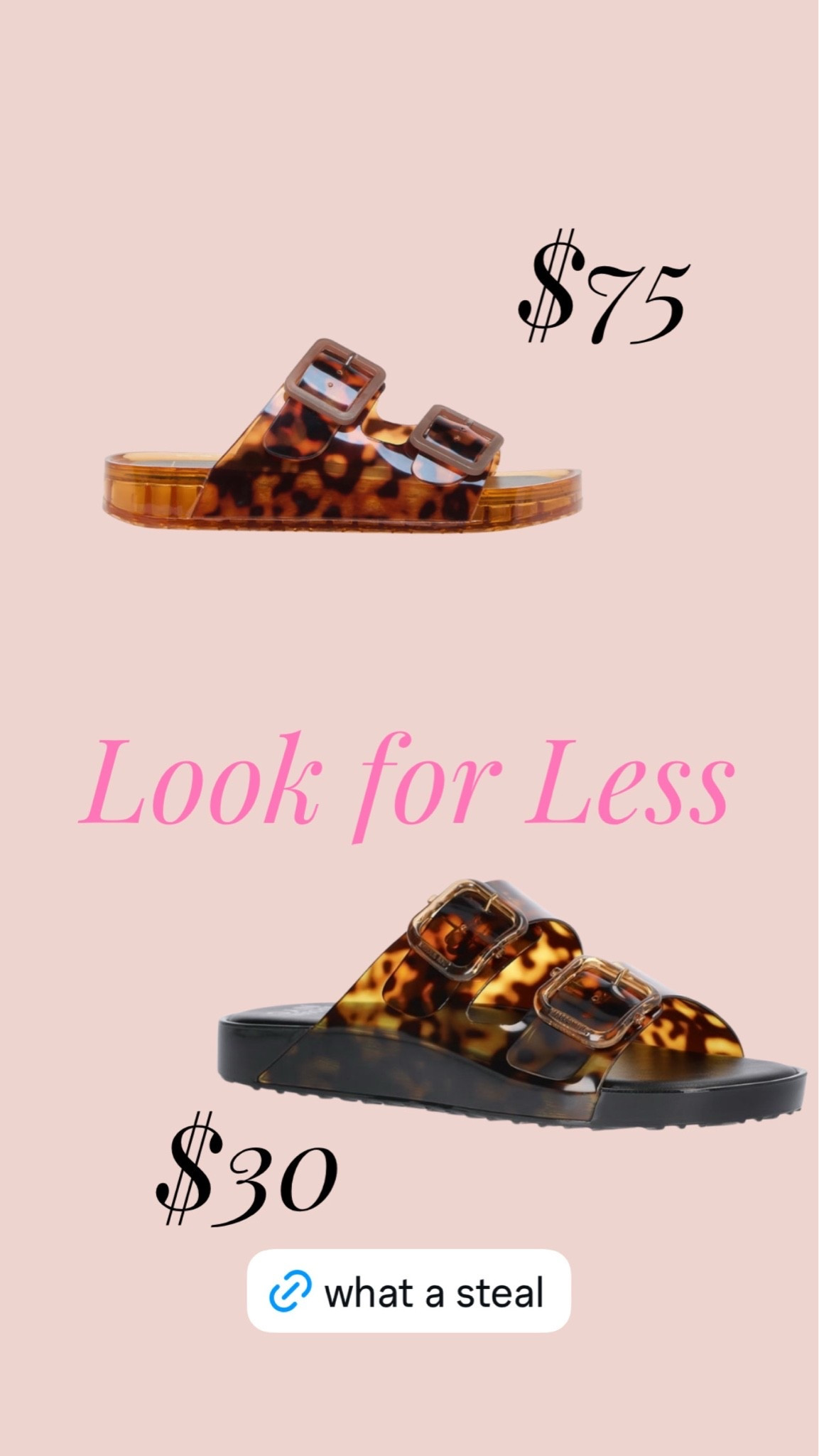 Look for less sandals