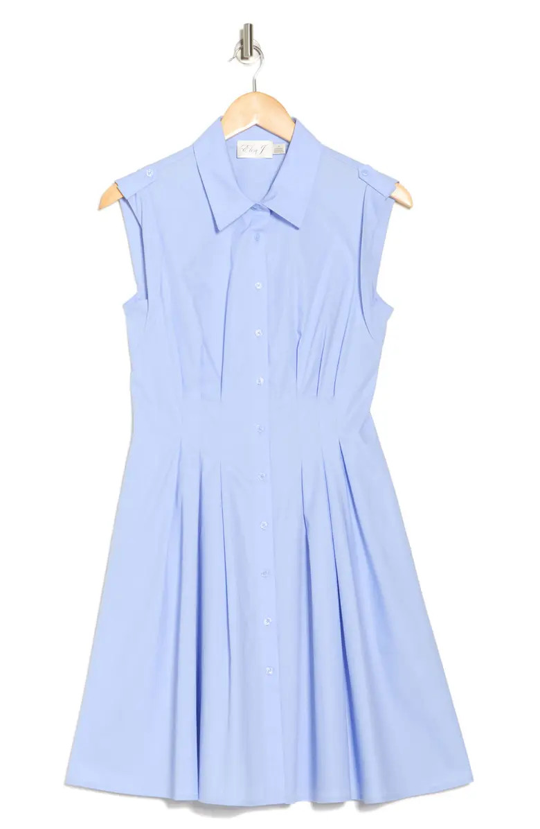 Eliza J Cap Sleeve Fit & Flare Shirtdress | Nordstromrack | Nordstrom Rack