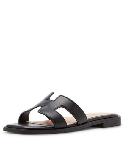 Madden Girl Women's Hailey Sandal, Black Paris, 6.5 | Amazon (US)