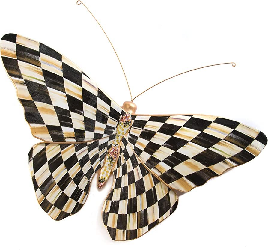 MACKENZIE-CHILDS Courtly Check Butterfly Wall Decoration, Hanging Butterfly Decorations | Amazon (US)