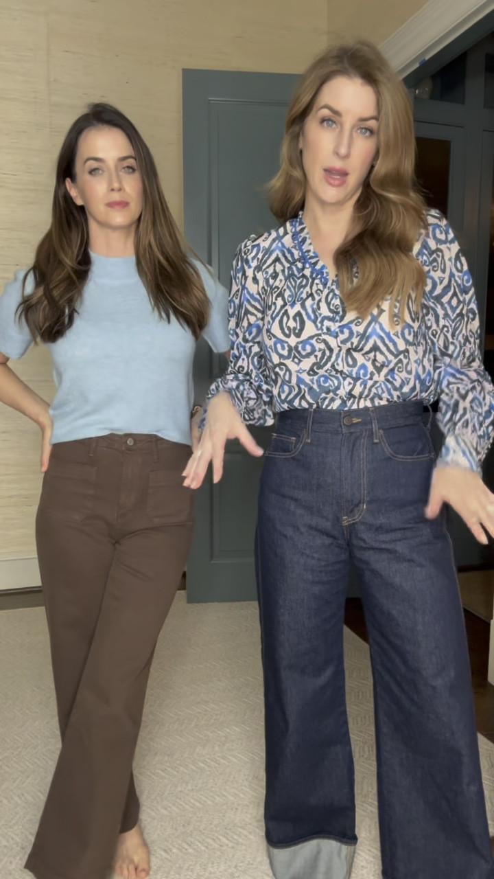 I just discovered this amazing brand called Avara. Almost all of the pieces we have linked from them is under $100 and the quality feels $$$.

We are both wearing a small in our tops and Megan is wearing a 26 in the brown denim. My jeans are from Veronica beard and they are a size 27. 

Jeans, denim, cuffed denim, high waisted denim, blouse, sweater, top, casual outfit, fall outfits, pumpkin patch outfit



#LTKFindsUnder100 #LTKStyleTip #LTKOver40