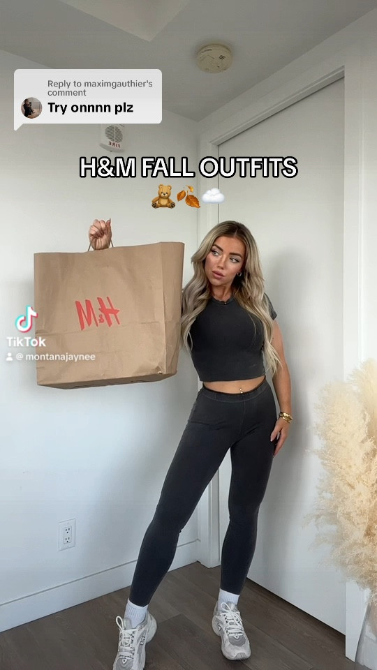 H&M try on haul!! The first outfit is such an easy way to elevate an oversized sweater! And the second outfit is my new favourite 🍂 

Sizes: 
Two piece set: top XS leggings S 
Grey sweater: M 
Knit top: XS 
Plaid skirt: size 2 

Fall fashion, fall fashion trends, fall style, fall sweaters, new in at H&M, H&M haul, knee high boots, plaid skirt, knit top, grey sweater, oversized sweater 

#LTKSeasonal #LTKfindsunder50 #LTKstyletip