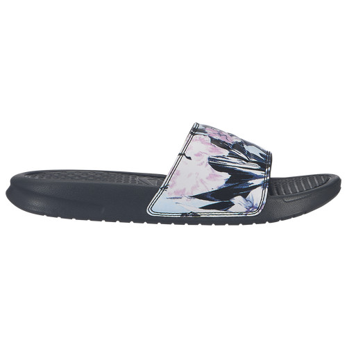 Nike Benassi JDI Slide - Womens - Anthra/Topaz Mist/Pink Rise | eastbay.com
