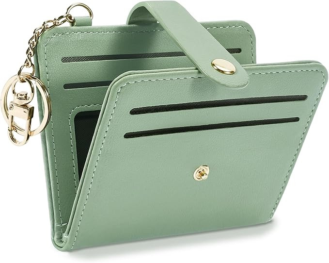 Small Wallets Woman RFID Blocking Leather Credit Card Holder - with ID Window - Card Wallets for ... | Amazon (US)