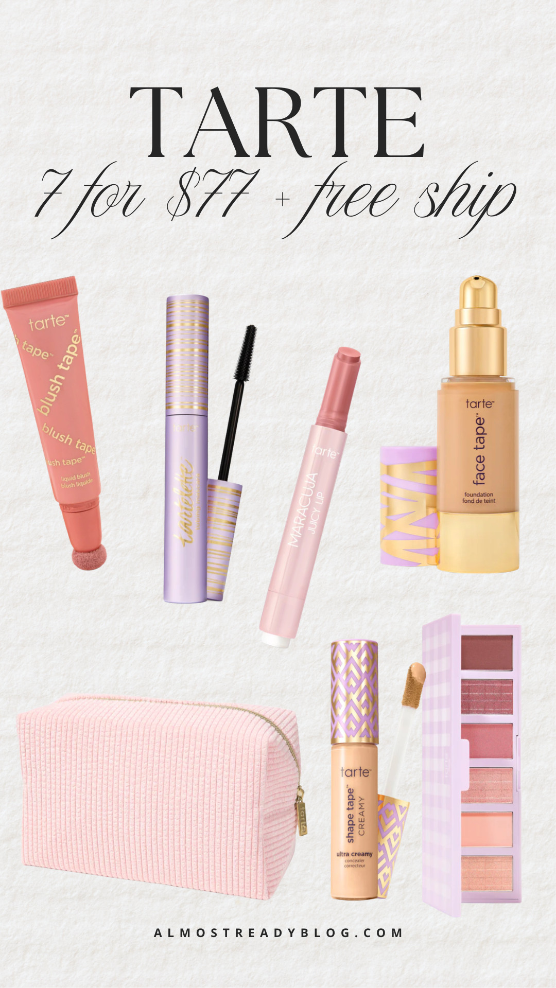Tarte 7 for $77 + free shipping.

#LTKSaleAlert #LTKBeauty