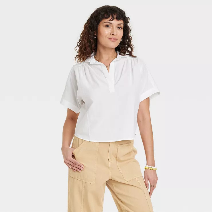 Women's Short Sleeve Pullover Blouse - Universal Thread™ | Target