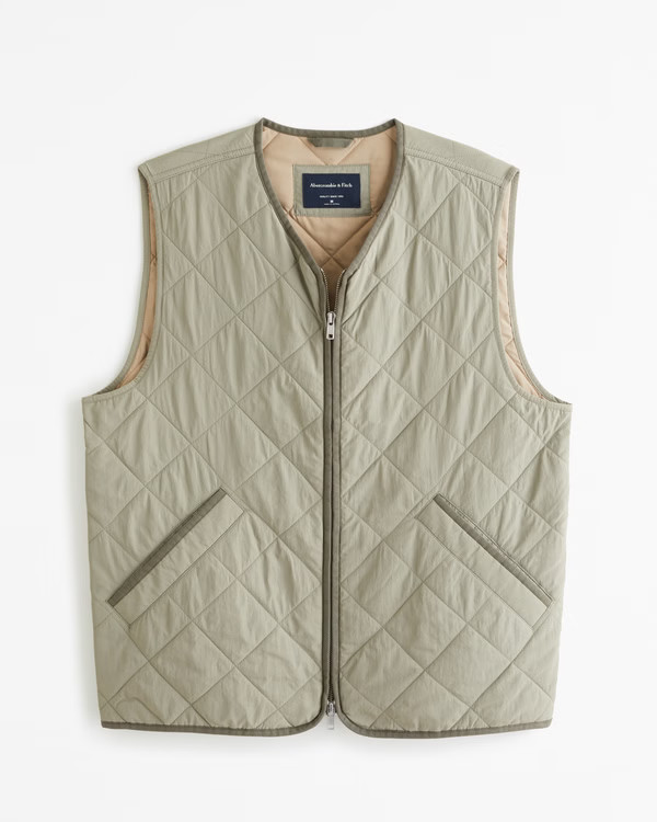 Men's Quilted Utility Vest | Men's Coats & Jackets | Abercrombie.com | Abercrombie & Fitch (US)
