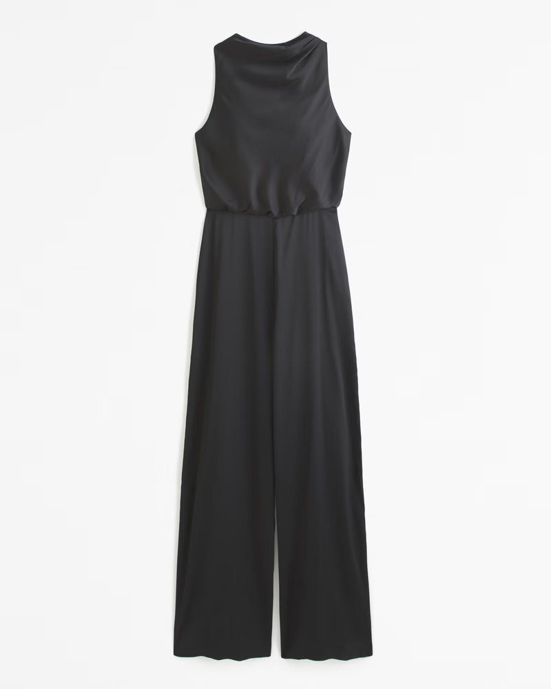 Women's High-Neck Draped Jumpsuit | Women's Dresses & Jumpsuits | Abercrombie.com | Abercrombie & Fitch (US)