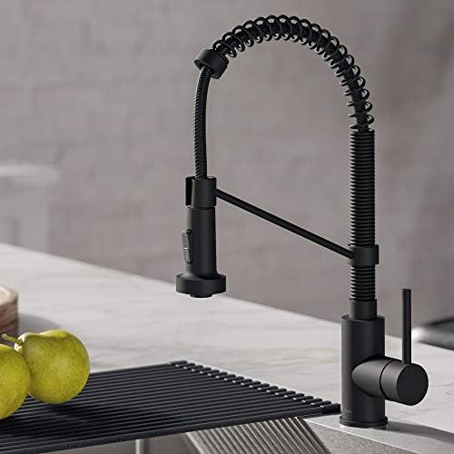 Kraus KPF-1610MB Bolden 18-Inch Commercial Kitchen Faucet with Dual Function Pull-Down Sprayhead in  | Amazon (US)