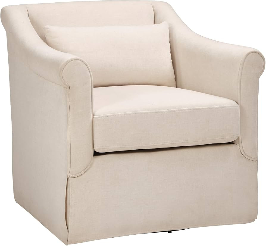 CANMOV Swivel Accent Chair, 360\u00b0 Swivel Chair with Thick Padded Cushion, Swivel Square Chair... | Amazon (US)