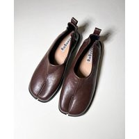 Women Eco Friendly Split Toe Tabi Ballet Flats | Vintage Foldable Tabis Retro Brown White Black | Etsy (US)