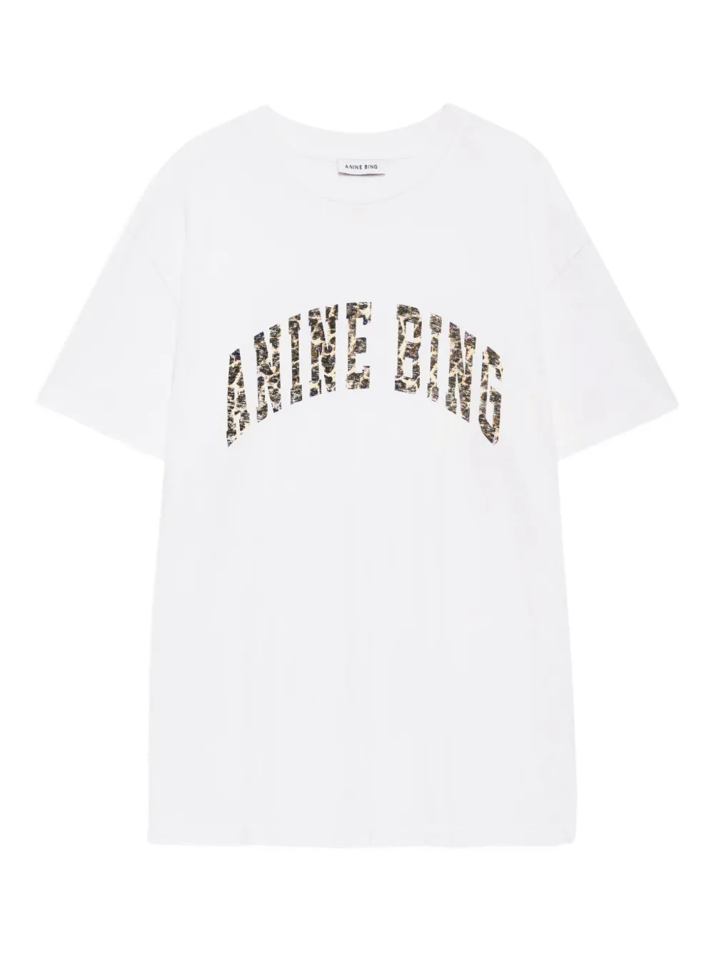 ANINE BINGWalker leopard-print logo T-shirt | Farfetch Global