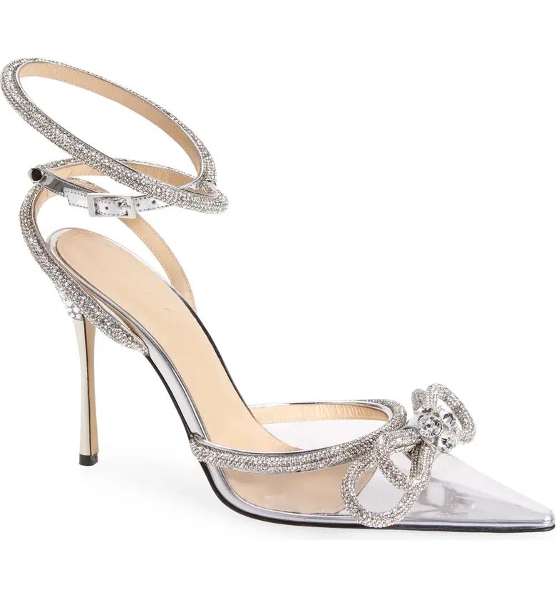 Mach & Mach Double Crystal Bow PVC Pump | Nordstrom | Nordstrom