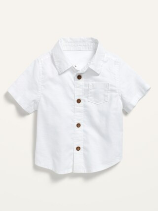 Short-Sleeve Button-Front Pocket Shirt for Baby | Old Navy (US)