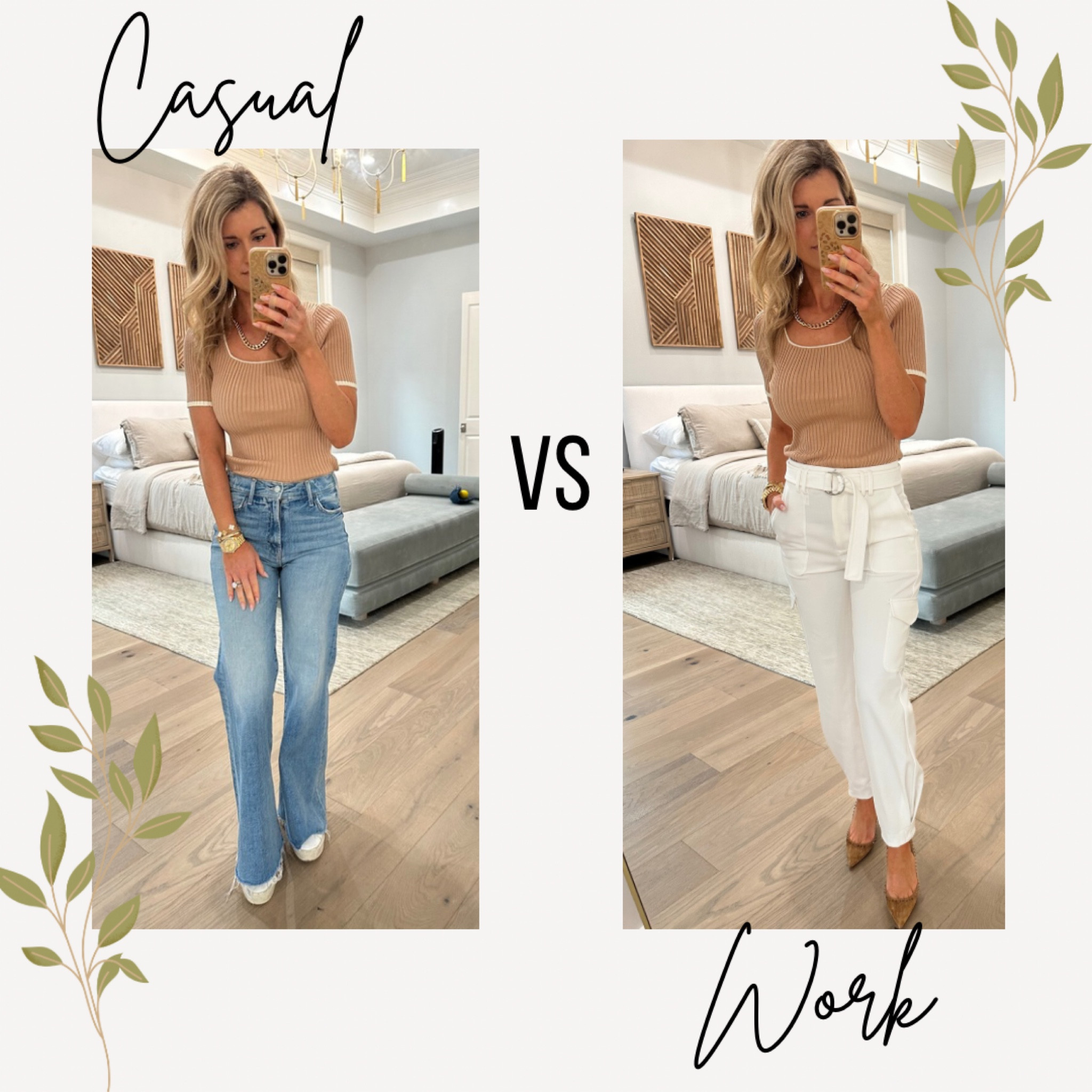 Amazon shirt styled 2 ways, jeans, work outfit 
