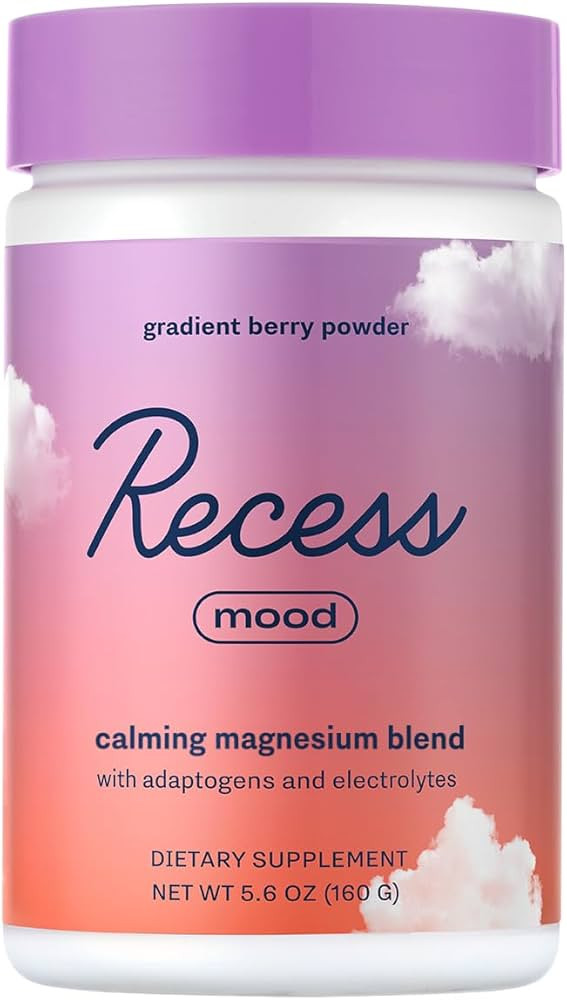 Recess Mood Powder, Magnesium L-Threonate Blend with Passion Flower, L-Theanine, Electrolytes, Ma... | Amazon (US)