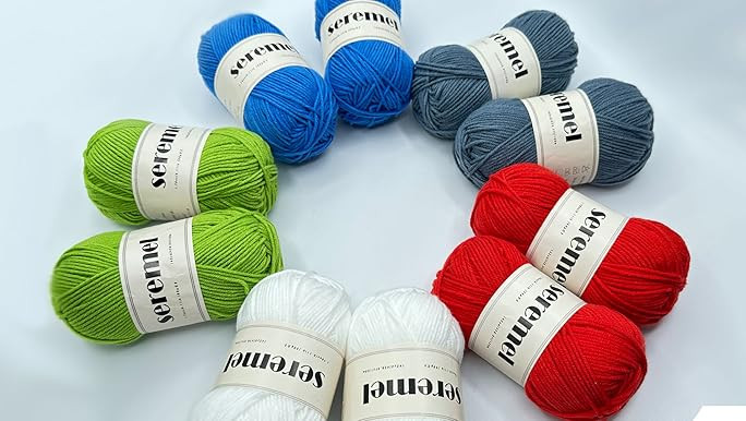 Lion Brand Yarn (1 Skein) 24/7 Cotton® Yarn, Red | Amazon (US)