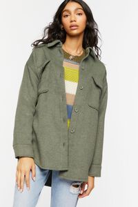 Drop-Sleeve Button-Front Shacket | Forever 21 | Forever 21 (US)