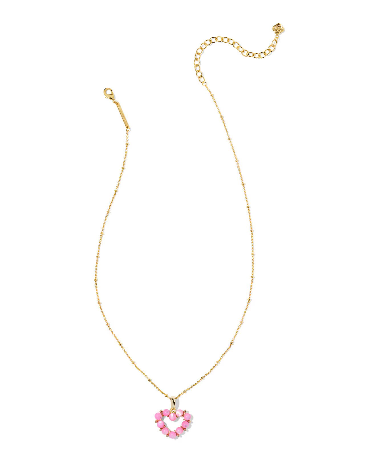 Ashton Gold Heart Short Pendant Necklace in White Pearl | Kendra Scott | Kendra Scott