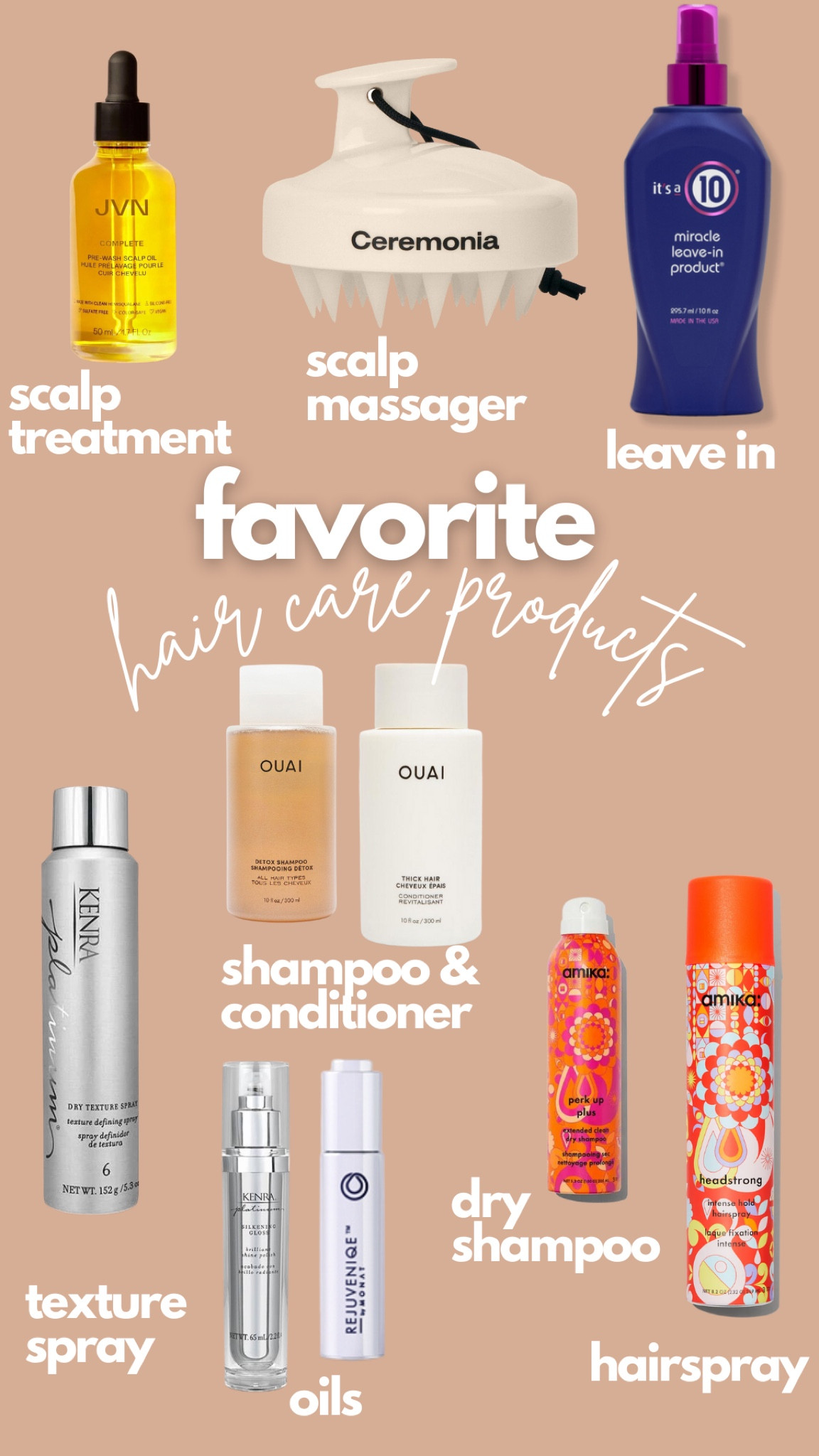Current favorite hair care 
Amika, Kenrq, Ouai, Monat, Scalp Massager, Rosemary Oil

#LTKbeauty
