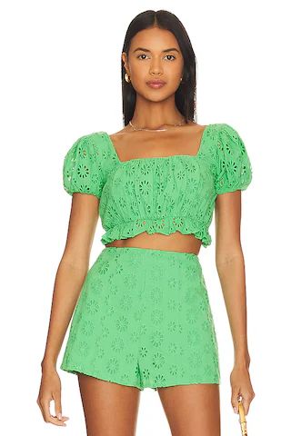 Lovers and Friends Leah Top in Green from Revolve.com | Revolve Clothing (Global)