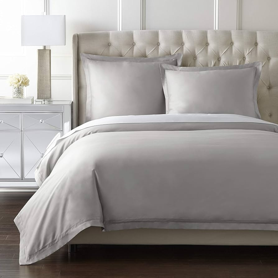 Luxury Duvet Cover Set 100% Certified Egyptian Cotton, Cool Breathable Ultra Soft Double Hem-Stit... | Amazon (US)